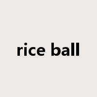 rice ball是什么意思