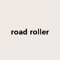 road roller是什么意思