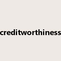 creditworthiness是什么意思