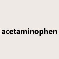 acetaminophen是什么意思