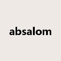 absalom是什么意思