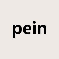pein是什么意思