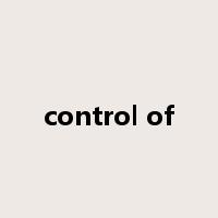 control of是什么意思