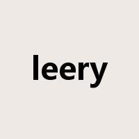 leery是什么意思
