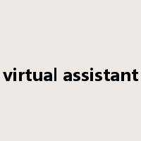 virtual assistant是什么意思
