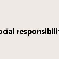 social responsibility是什么意思
