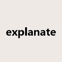 explanate是什么意思