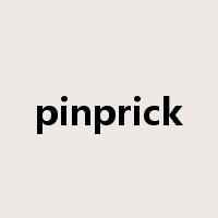 pinprick是什么意思