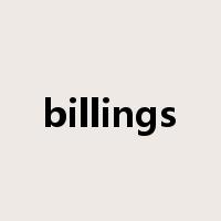 billings是什么意思