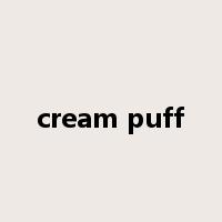 cream puff是什么意思