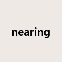 nearing是什么意思