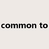 common to是什么意思