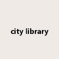 city library是什么意思