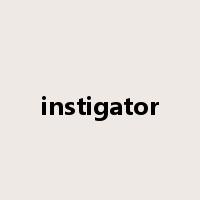 instigator是什么意思