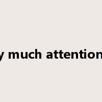 pay much attention to是什么意思