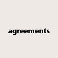 agreements是什么意思
