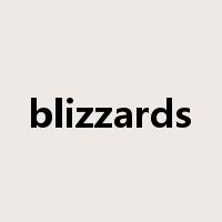 blizzards是什么意思