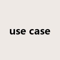 use case是什么意思