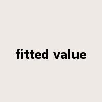 fitted value是什么意思