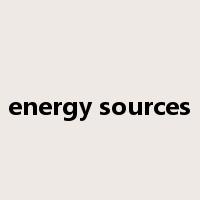 energy sources是什么意思