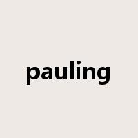 pauling是什么意思