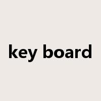 key board是什么意思