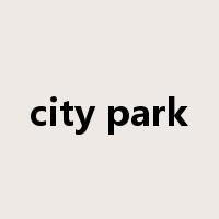 city park是什么意思