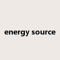 energy source是什么意思