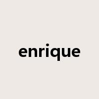 enrique是什么意思