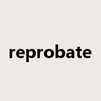 reprobate是什么意思