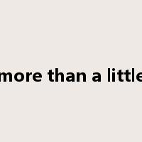 more than a little是什么意思
