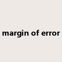margin of error是什么意思