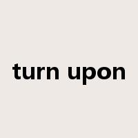 turn upon是什么意思