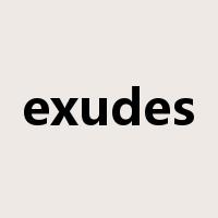 exudes是什么意思