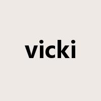vicki是什么意思