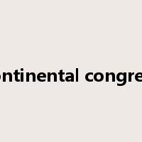 continental congress是什么意思