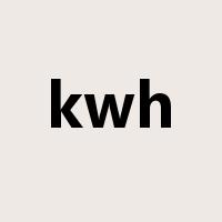 kwh是什么意思