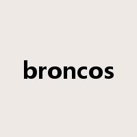 broncos是什么意思