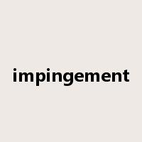 impingement是什么意思