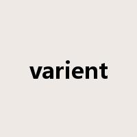 varient是什么意思