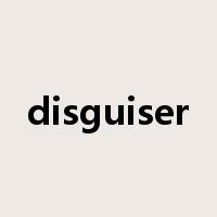 disguiser是什么意思