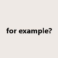 for example?是什么意思