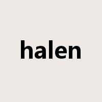halen是什么意思