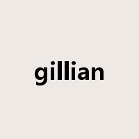 gillian是什么意思
