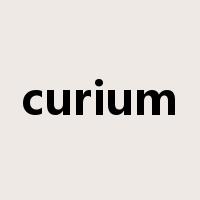 curium是什么意思