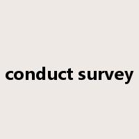 conduct survey是什么意思