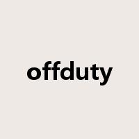 offduty是什么意思