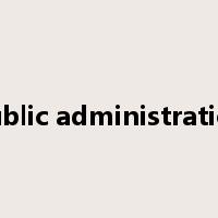 public administration是什么意思