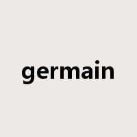 germain是什么意思