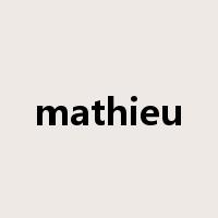mathieu是什么意思